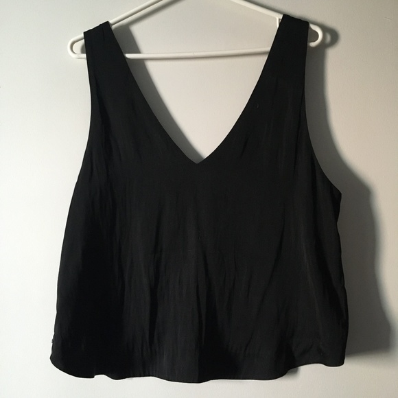ONE X ONETEASPOON Black Loose Crop Tank M - Picture 1 of 4